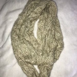 tan sparkle infinity scarf